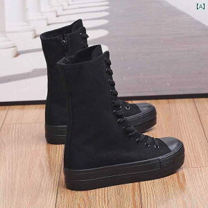 ���f�B�[�X �I�[�� �u���b�N�� �n�C�J�b�g �L�����o�X �V���[�Y �ʋC���� ���� �T�C�h �W�b�p�[�� ���� �����O ���� ���\�� �V���v�� �_���X