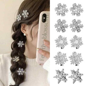 女性用 ヘアクリップ 秋冬 パール 雪花 デザイン サイド 前髪 エレガント 鴨嘴型 小型 髪飾り ヘアアクセサリー 上品 雰囲気 気質 ヘッドピース