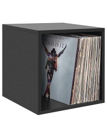 レコード収納ケース 収納棚 ディスプレイスタンド 大容量 積み重ね可能 北欧インテリア ブラック CD グッズ 整理棚