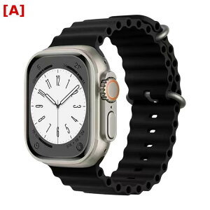 �r���v�o���h Apple Watch�p �V���R���� �ւ��x���g �݊��i 8 9 Ultra 7 6 5 4 �Ή� �}�����X�|�[�c�p �X�|�[�c�o���h �_�u���{�^���� �h�� �h�� �ϋv�� �y�� �_�� �_�炩�� �����ȒP �����p�o���h �A