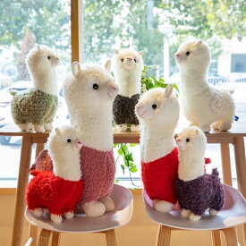 ぬいぐるみ アルパカ 抱き枕 alpaca ラマ シープ ひつじ 小さいサイズ 大きいサイズ 子供 大人 プレゼント 癒しグッズ 寝具 添い寝 動物 アニマル インテリア ギフト 誕生日 入学祝い バレンタインデー クリスマス 新年 30cm 40cm 55cm 70cm 80cm 赤 白 楽天海外通販