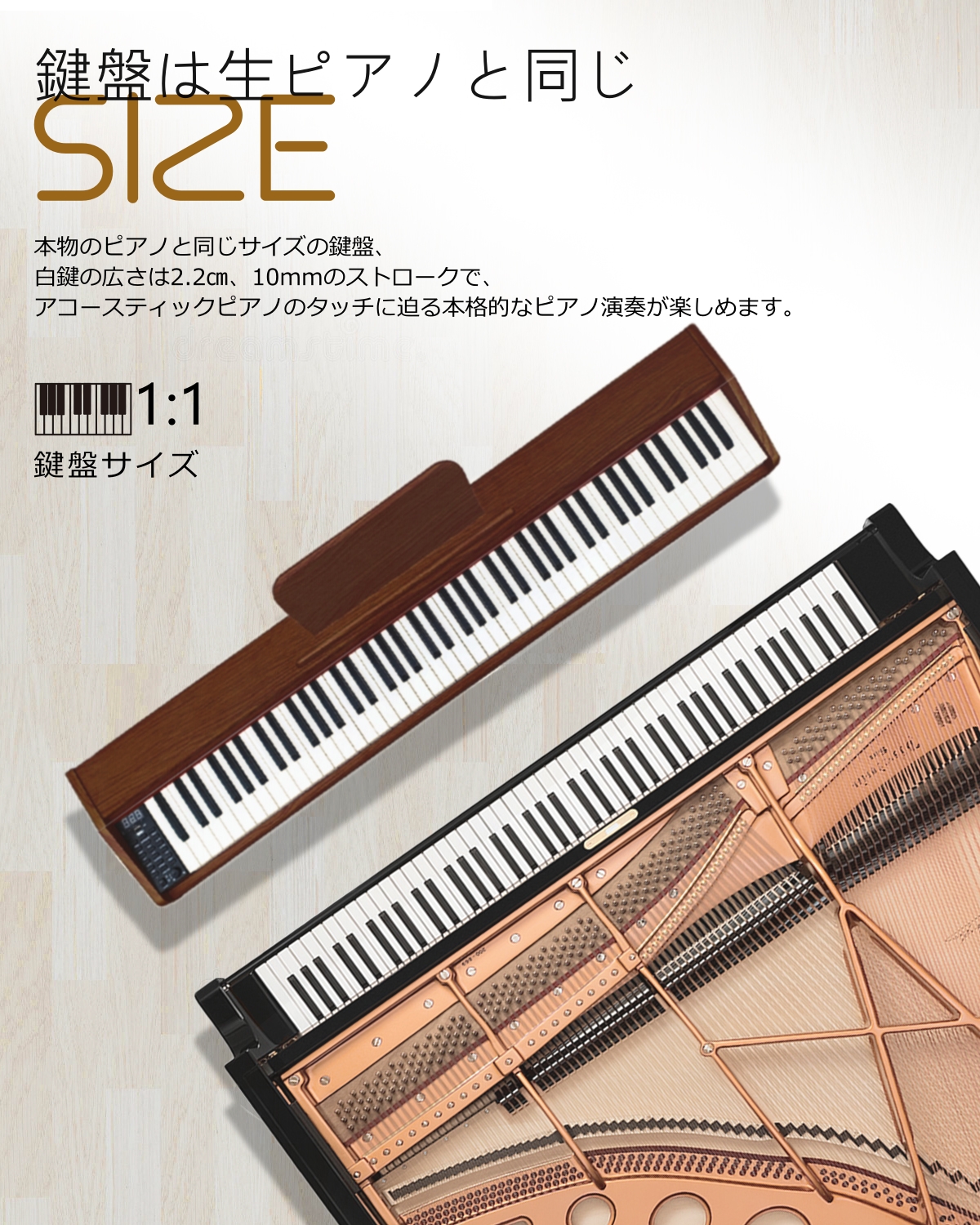 楽天市場】【木製電子ピアノ 2023年新モデル】Longeye ロンアイ 電子 