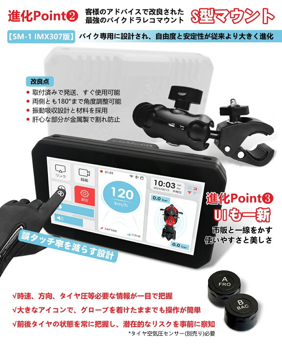 楽天市場】【前後日本製ソニー製307センサ＋Sマウント搭載】ニコマク 