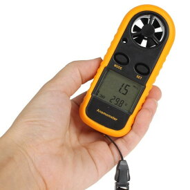 デジタル風速計 軽量コンパクトサイズ ポケットアネモメーター 温度計付き HOP-HT70 送料無料