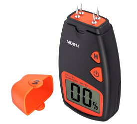 デジタル木材水分計 薪づくり 4ピンタイプ キャリングケース付き 簡単操作 木材の湿度測定に HOP-MD814 送料無料