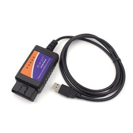 ELM327 OBD2 スキャンツール for WindowsPC USBインターフェース カー診断 車診断 回転数等 HOP-USBOBD 送料無料