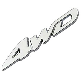 金属カーステッカー 4WD 四駆 エンブレムステッカー おしゃれ 愛車のドレスアップ キズ隠しなどに 取付簡単 4WDに変装 3Dステッカー 粘着テープ 4WD選択可 HOP-CST034WD 送料無料