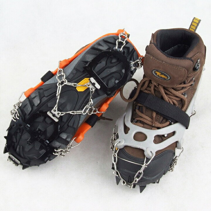 楽天市場】雪道用12本爪アイゼン Lサイズ(24.5～27.5cm) 一足セット 