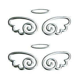 【2枚セット】 3D立体ステッカー エンブレムステッカー カーステッカー エンジェル 天使の羽 愛車をドレスアップ バイク キズ隠し キャリーケースにも 天使の翼 HOP-CS3DANG02S 送料無料