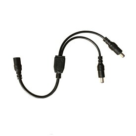 防犯カメラ用DC電源2分岐ケーブル 汎用ACアダプター用出力DCプラグ変換アダプター 外径5.5mm 内径2.1mm DCプラグ2.1mm用 1入力2出力 DCプラグ分配ケーブル HOP-DC12V1TO2 送料無料