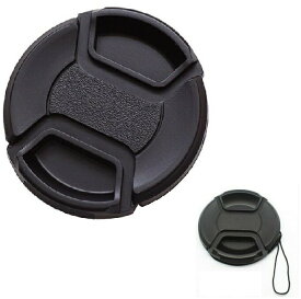レンズキャップ レンズカバー インナー式ワンタッチ 脱落防止ストラップ紐付き プロテクト 汎用レンズ蓋 HOP-DSLRCAP01 送料無料