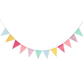 フラッグガーランド 約4.5m 三角旗20枚 クリスマス　祭り カラフル レインボーカラー パーティー バンティング デコレーション HOP-SELFLAG15 送料無料