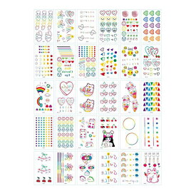 【30枚セット】タトゥーボディステッカー ファッションシール 可愛い スマイリー ラブリー カラフル レインボー キュート HOP-SMLSEL30S 送料無料