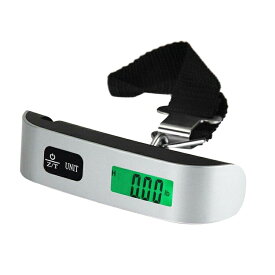 携帯式デジタルスケール 50Kgまで はかり ベルト吊り下げ式 ラゲッジチェッカー スーツケース 荷物図り 吊りスケール LCD液晶ディスプレイ コンパクト HOP-HDSC50K 送料無料