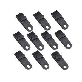 【10個セット】タープクリップ テントクランプ クリップホルダー テントクリップ 固定用グリップ ピクニック アウトドア キャンプ 強力 ネジ式 防風 HOP-TTCP10S