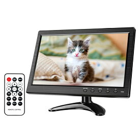 10.1インチ汎用カラーモニター 車載モニター 1024×600 広視野角 IPS液晶 HDMI/VGA/RCA/BNC入力可 USBメディアプレーヤー スピーカー内蔵 HOP-CMN101NEW