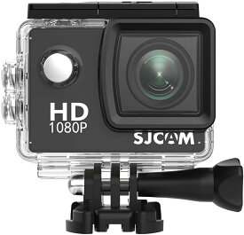 SJCAM 正規品 SJ4000 アクションカメラ PSEマーク取得 2インチ液晶 12MP 1080P録画 防水ケース付き ループ録画対応 HOP-SJ4000