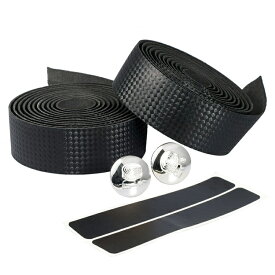 【2本セット】ハンドルバーテープ ブラック 幅3cm EVA素材 適度な弾力 ノンスリップ 高耐久 巻きやすい台形断面 HOP-BTAPNEW2M