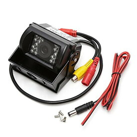バックモニター用車載カメラ IP67防水仕様 ガイドライン表示機能 LED18灯 赤外線暗視機能 12V/24V対応 HOP-BK700 送料無料