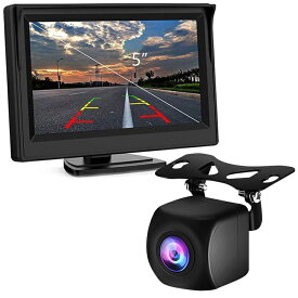 5インチモニター+バックカメラセット 装備 DC12V 36万画素 5インチカラーモニター HOP-OMT50SET1