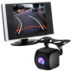 バックカメラセット お得なセット 3.5インチオンダッシュモニター＋小型防水バックカメラ 12V車専用 映像入力2系統 HOP-OMT35A0119N