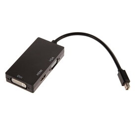 Mini DisplayPort Macbook 3-in-1変換アダプタケーブル Thunderbolt オス to HDMI/DVI/VGA メス HOP-MINI2DVI 送料無料