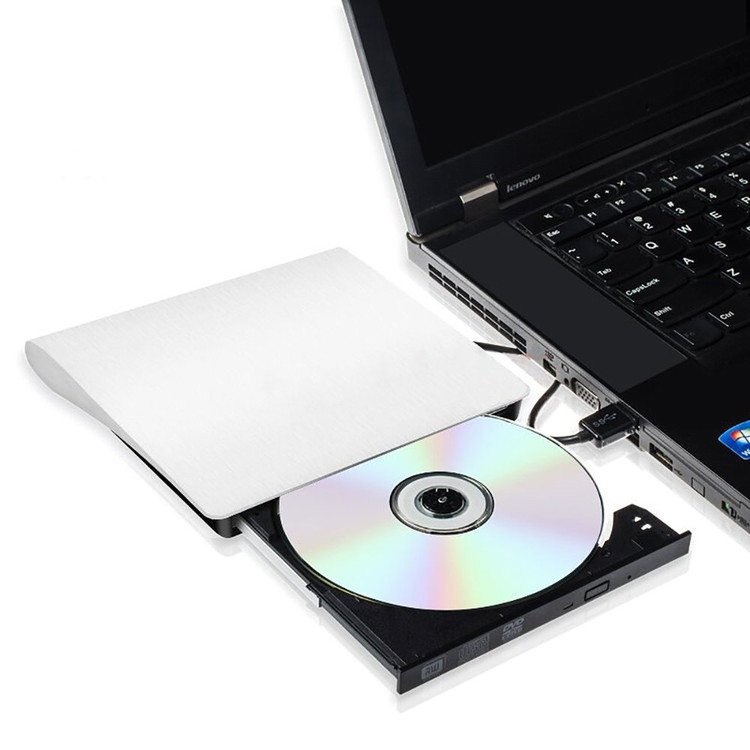 USB3.1以上推奨 ポータブル外付け ドライブ DVD±RW CD-RW 光学式 流線型 Window Linux Mac OS対応 PC ノートPC ドライバ不要 超スリムオシャレスタイル  HOP-USBDVD30 送料無料
