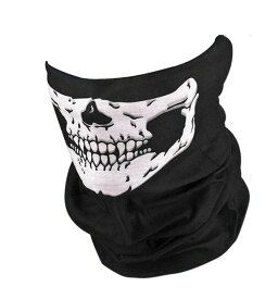 スケルトン フェイスカバー 髑髏ネックウォーマー 防風 防塵 バイク 自転車 ウィンタースポーツ スキー　スノボ　サバゲ― ハロウィン コスプレ スカルネックウォーマー HOP-TORE36料