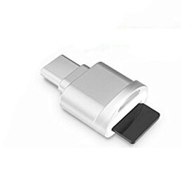 Type-Cカードリーダー コンパクト ストラップ取付穴付き mciroSDカードアダプター 対応機種 NewMacbook Chromebook HUaweiMate9 Samsung S8など HOP-TYPEC128 送料無料