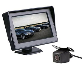 4.3インチモニターバックカメラセット 12V専用 電源直結 バックモニター 36万画素 高画質 広角レンズ 正像鏡像切替 ガイドライン表示切替 HOP-OMT43A0119NPRO