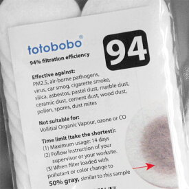 [送料無料] ●Totobobo用 F94フィルターのセット / 高い濾過率96%Filter 高効率・低抵抗の濾過性能 1セット10ペア・フィルター 20枚(VFE=97.9%)