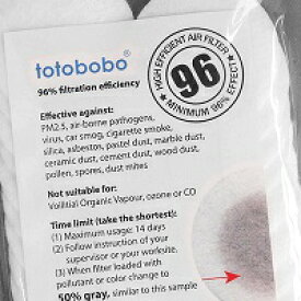 [在庫有] ●Totobobo用 96%フィルターのセット/F96 Filter 高効率・低抵抗の濾過性能 1セット フィルター 20枚