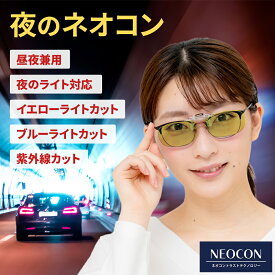 偏光サングラス 夜間 運転 サングラス クリップオン ネオコントラスト テクノロジー ネオグラス 初めてのネオコン CLIPON-1-Y75-M