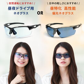 ネオコントラスト テクノロジー スポーツ メラニン 抑制 偏光サングラス 眼鏡 ナイト ドライブサングラス UVカット ゴルフ バイク テニス 夜間 運転 白内障 術後 保護メガネ サングラス 偏光 メンズ レディース 昼夜兼用 偏光グラス