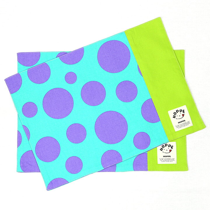楽天市場 ランチョンマット エメラルドドット 2枚セット お名前シール付 オールハンドメイド 安心の日本製 Hoppe ホッペ 通園 通学 入園 準備 入学 ランチョンマット給食 テーブルクロス ランチマット プレイスマット 丈夫 キッズ 男の子 女の子 幼稚園 保育園