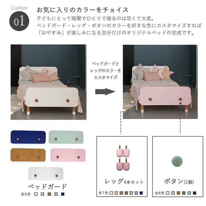 楽天市場】◤ワンダフルデー限定 5%OFFクーポン◢ キッズベッド 木製  