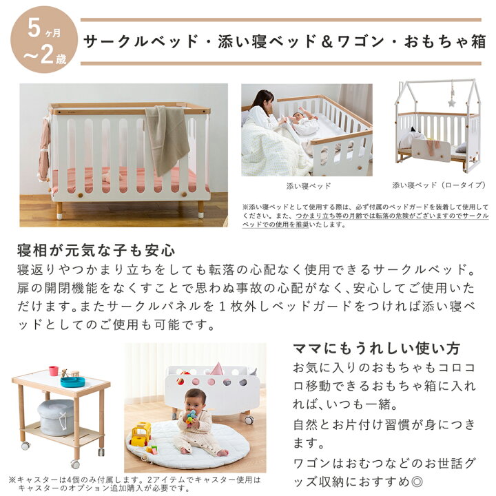 楽天市場】＼26時間限定☆5％OFFクーポン／べビーベッド ミニ 2点  