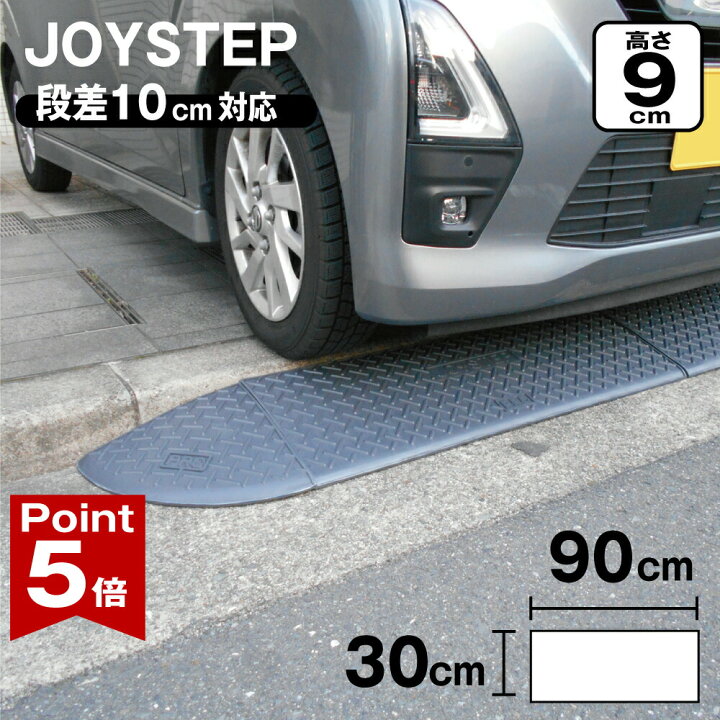 楽天市場】【ポイント5倍】 段差スロープ 段差プレート 約10cm 高さ90 