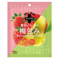 デリトプラス 贅沢いちごの梅包み 40g×3袋セット 半生ドライ 完熟果実 梅干し 種なし いちご ドライフル…