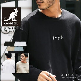 カンゴール トレーナー スウェット◆KANGOL クルーネック ワンポイント 刺繍 トレーナー◆プルオーバー メンズ ブランド 長袖 ロゴ スエット おしゃれ ゆったり オーバーサイズ ビッグシルエット トップス 韓国 ファッション 30代 40代