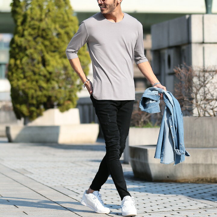 楽天市場】5分袖 Tシャツ メンズ ストレッチ 5分袖Tシャツ◇TR素材 
