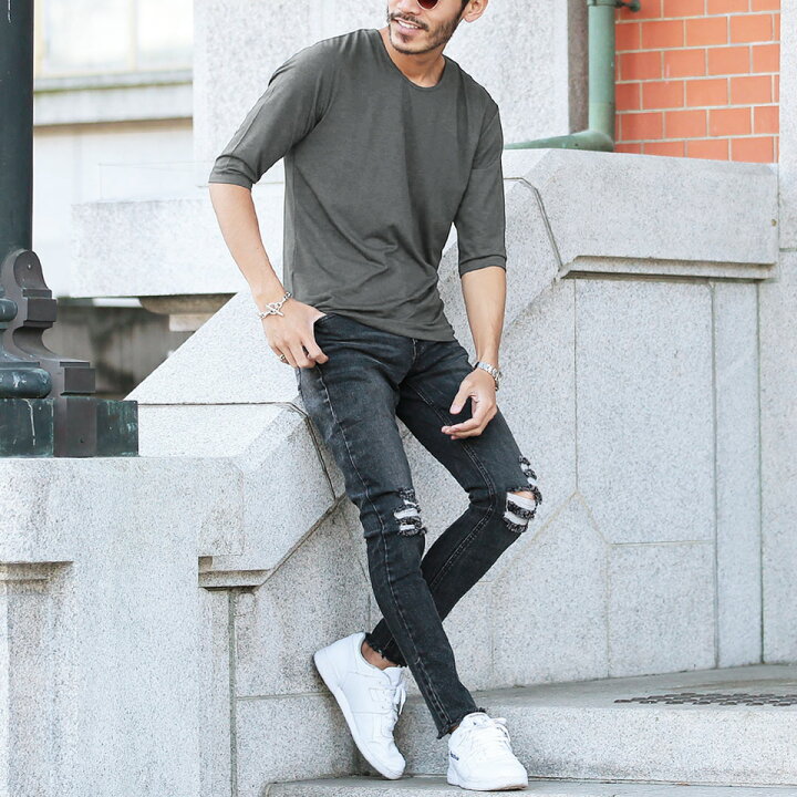 楽天市場】5分袖 Tシャツ メンズ ストレッチ 5分袖Tシャツ◇TR素材 