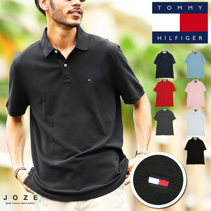 楽天市場 送料無料 Tommy Hilfiger トミー ヒルフィガー Tjsw Ivy Polo Shirt ポロシャツ メンズ 半袖 おしゃれ トップス メンズファッション 夏 夏服 夏物 綿 綿100 ブラック ホワイト グレー ネイビー ブランド ｊｏｚｅ ジョゼ