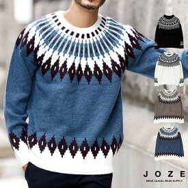楽天市場 柄 ニット メンズファッション の通販