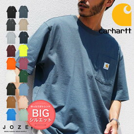 【SALE】 Carhartt カーハート ポケット Tシャツ メンズ おしゃれ ブランド 白tシャツ 無地 半袖 トップス 夏服 綿 ブラック ブルー ハンターグリーン ビッグシルエット ゆったり ビッグTシャツ オーバーサイズ ワンポイント s m l xl xxl