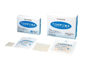 ニプロ ベスキチンW-A BC-W-A Mサイズ10cm×10cm 10枚入40809【二次治癒親水性ゲル化創傷被覆・保護材】皮膚欠損用創傷被覆材 皮下組織に至る創傷用【形状:綿状フリース】