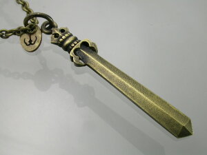 不動剣ペンダント(BRASS) 不動明王 倶利迦羅剣 メンズ アクセサリー ペンダント ヴィンテージ 真ちゅう BRASS