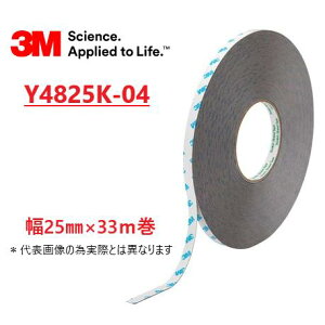 3M VHB �A�N�����t�H�[���\���p�ڍ��e�[�v ��VOC�^�C�v Y4825K-04 �@25mm×33M