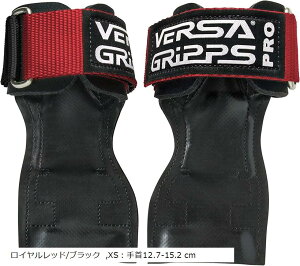 VERSA GRIPPSR PRO オーセンティック サポーター パワーグリップ XS-Red (ロイヤルレッド/ブラック, XS:手首12.7-15.2 cm)