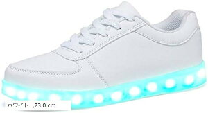 iCg  Y fB[X LbY LED Xj[J[ 7F+4p^[ 11ʂ USB [d 36 22.5-23cm zCg (zCg, 22.5`23.0 cm)